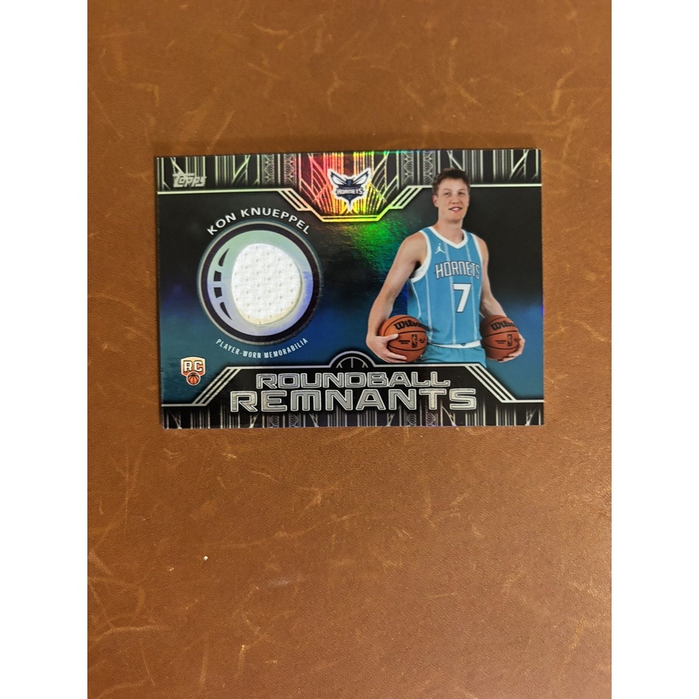 2025-26 Topps Kon Knueppel Rookie Roundball Remnants Jersey Rainbow Foil #RRR-KK